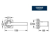 MEDIDAS PORTARROLLOS SIN TAPA ALLURE GROHE